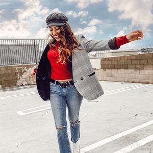 Jackets & Coats - Checkered Blazer Jackets & Coats - Checkered Blazer